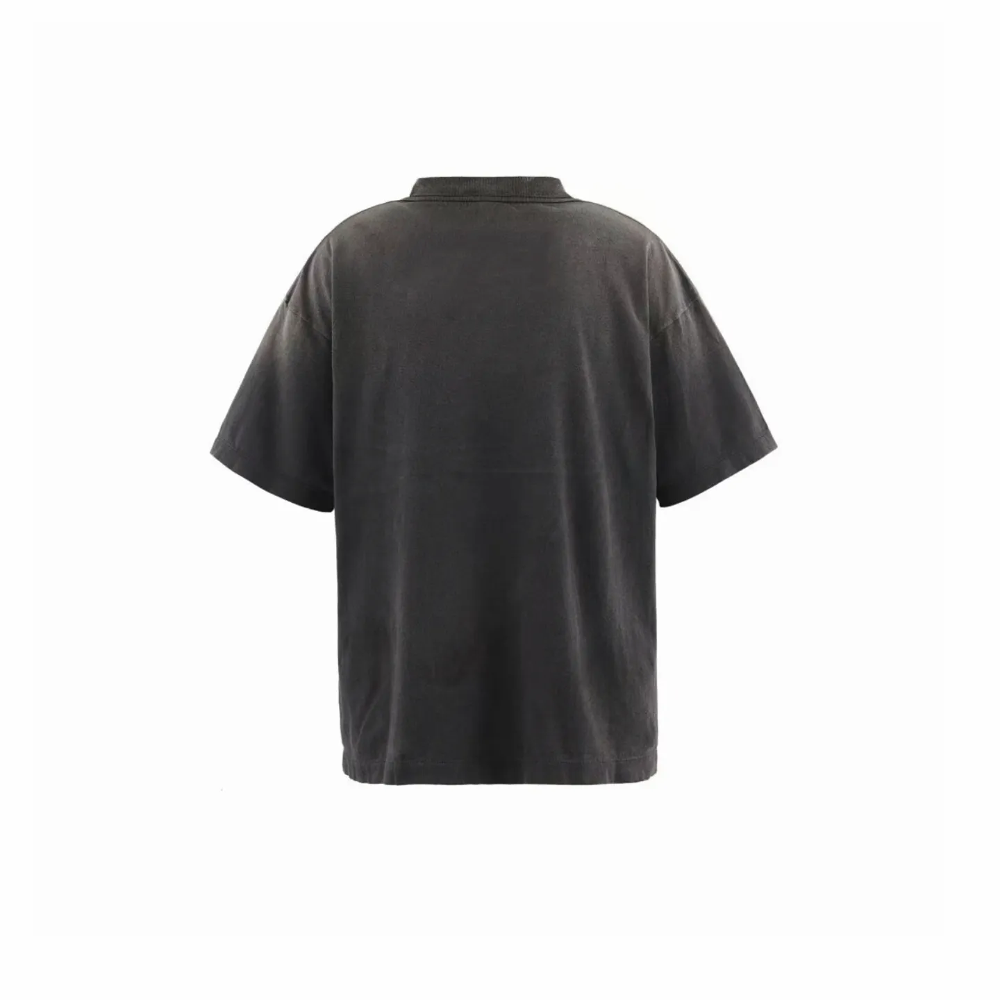 ❥8029#P136 Saint Mxxxxxx new model uses double yarn cotton batik fabric 280g, comfortable and breathable to wear. Full of street feel, loose fit. Craftsmanship: crack printing + graffiti + spray coding, batik and wash. Size: (S-M-L-XL) Color: Washed Black